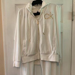 Calvin Klein Cream Casual running suit lounge wear